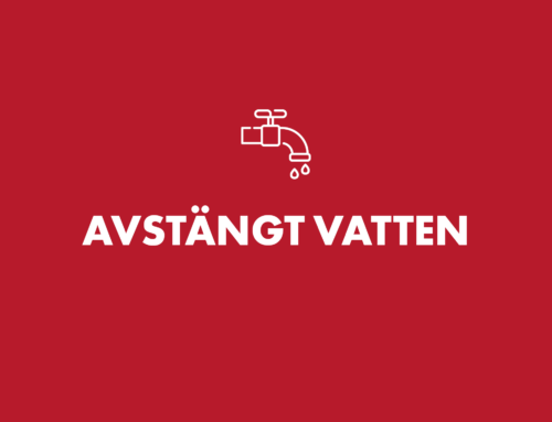 Vattenläcka måndag 2 september