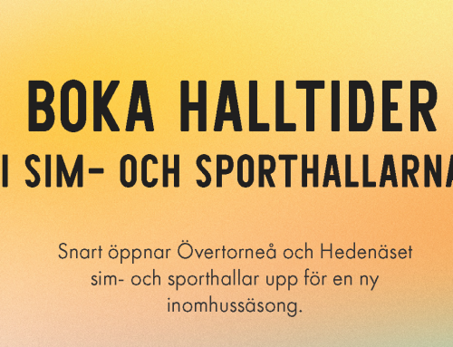 Boka halltider inför inomhussäsongen