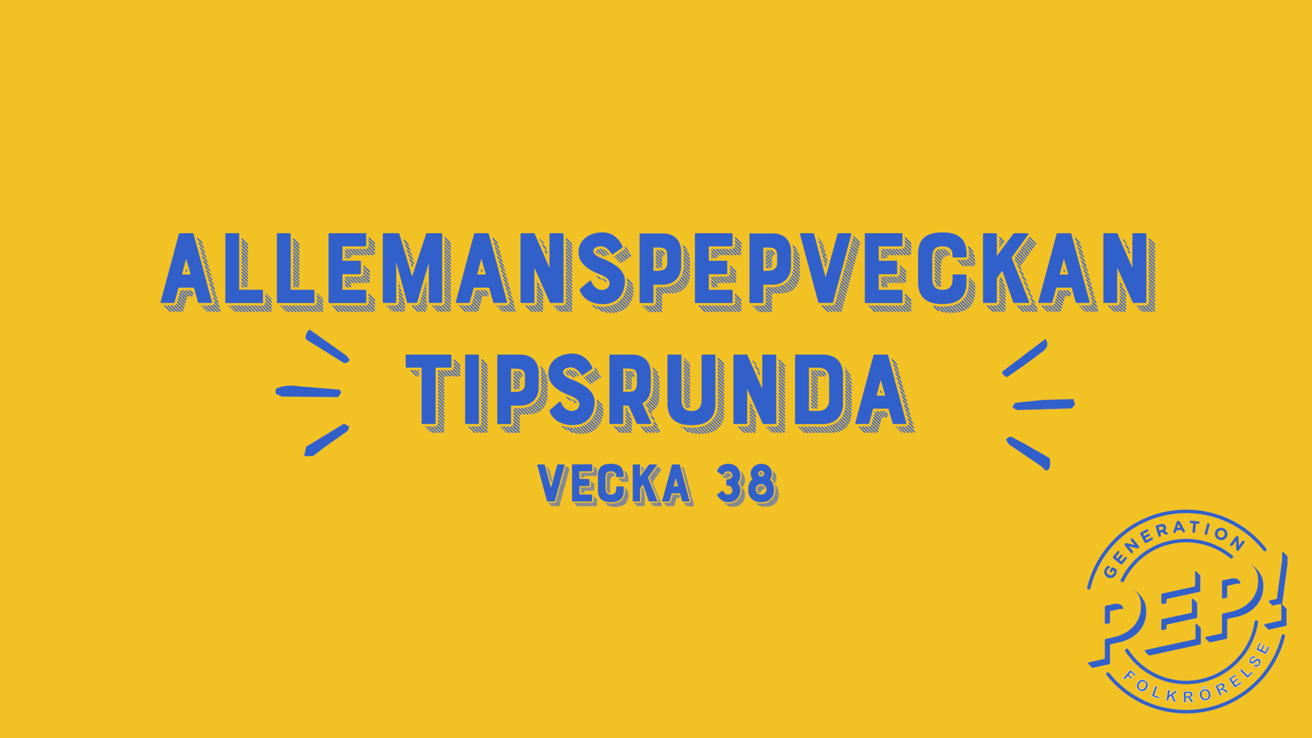 allemanspepveckan sept 2026